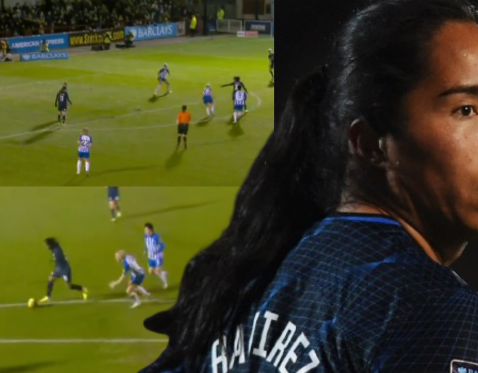 Se estrenó en Inglaterra: Mayra Ramírez debutó con Chelsea y por poco anota el golazo de la fecha