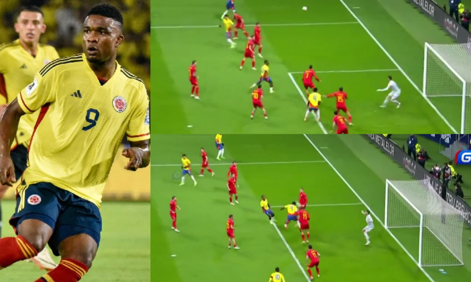 Con un cabezazo de Jhon Córdoba, la selección Colombia abre el marcador ante Rumania.
