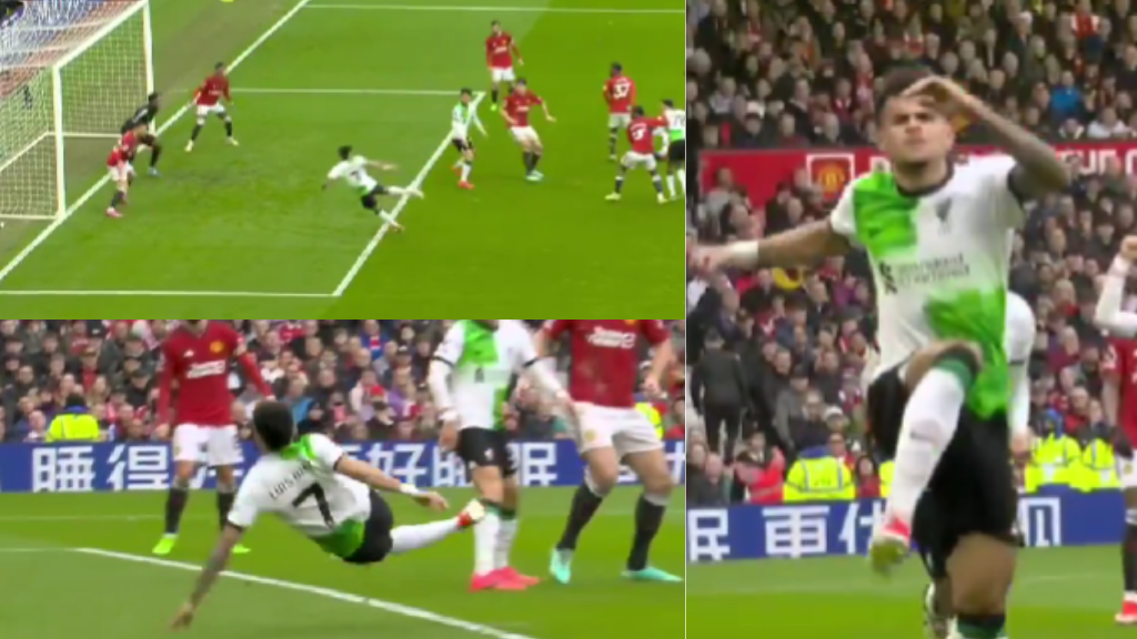 Conquista Manchester: Luis Díaz aprieta la lucha por la Premier y marcó un golazo de tijera al United
