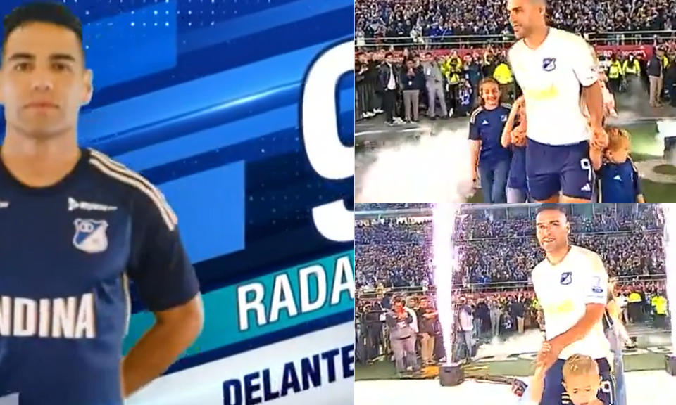 Emocionante: Así fue la presentación de Falcao con Millonarios