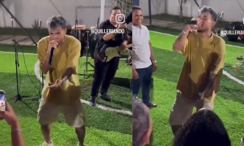 No la pasa mal: El video de Lucho Díaz cantando y aprovechando sus vacaciones