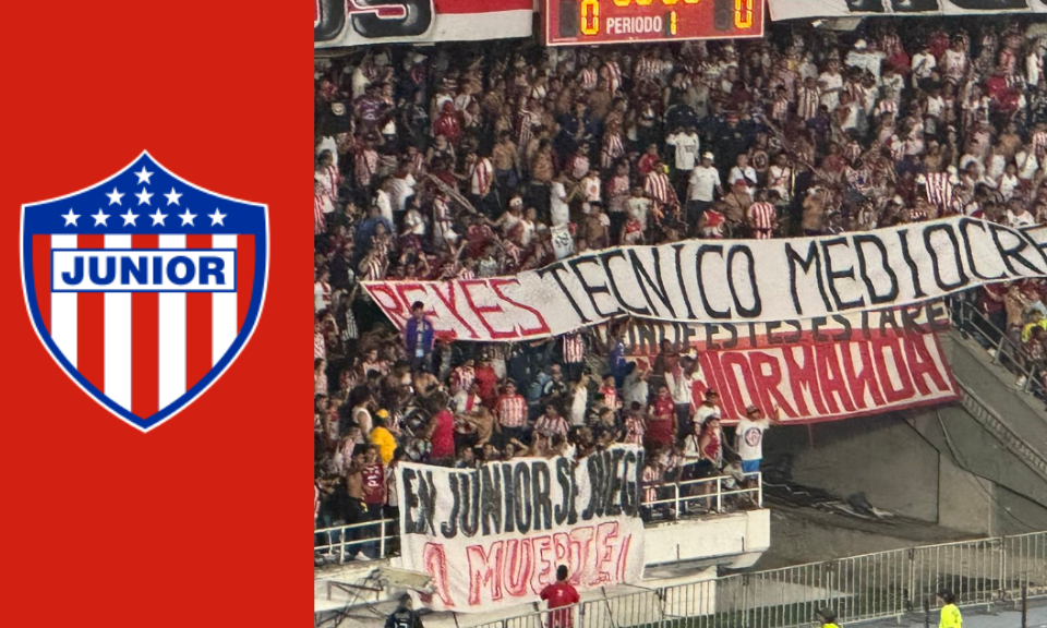 No se aguantaron: Las pancartas de los hinchas de Junior contra la plantilla