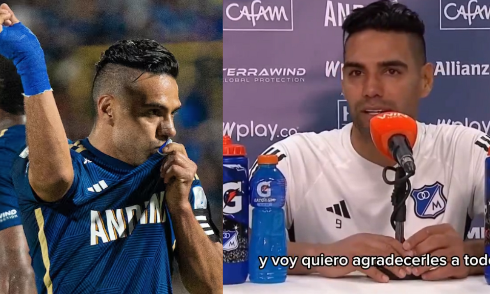 Las emotivas palabras de Falcao tras anotar su primer gol con Millonarios