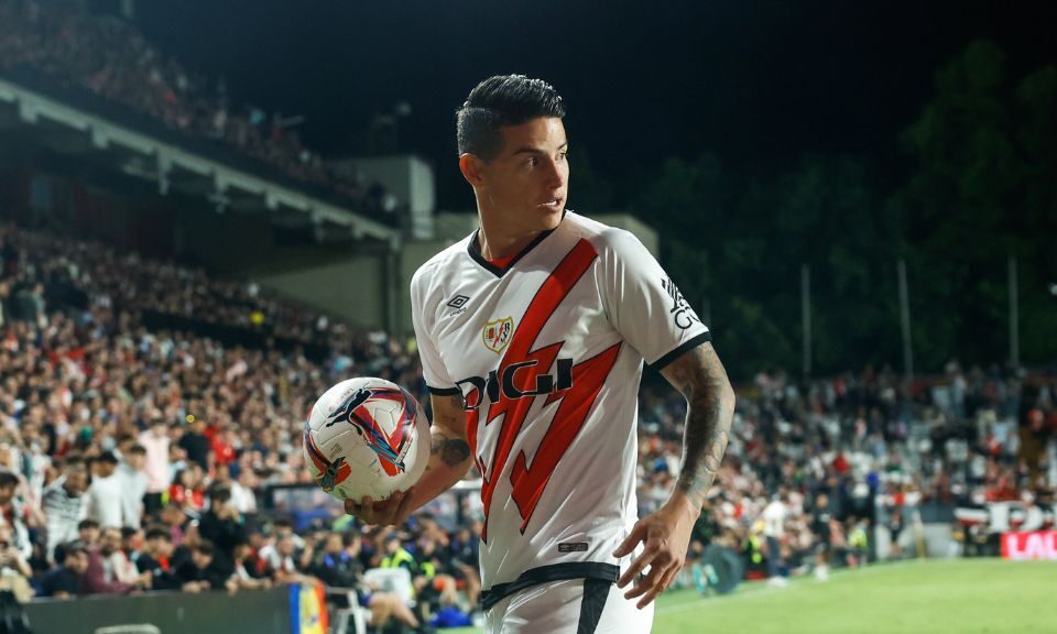 Ilusiona: Así fueron los primero minutos de James Rodríguez con Rayo Vallecano