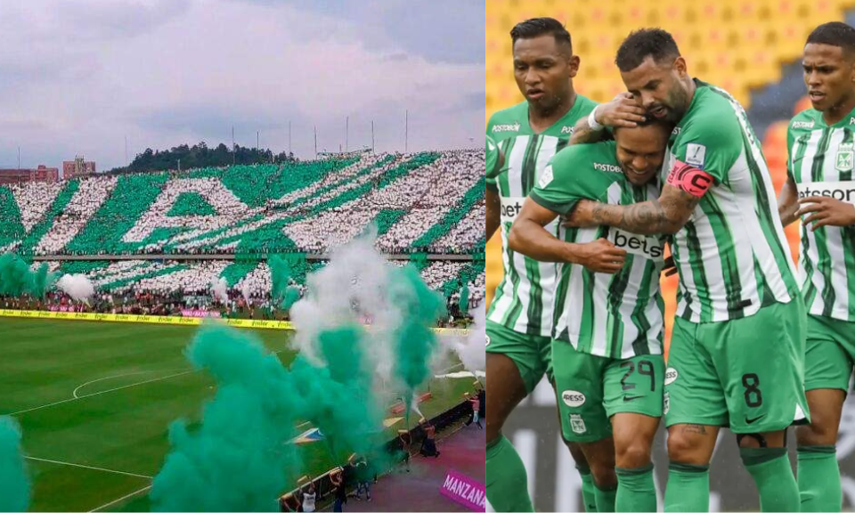 Una locura: El dato de hinchas llevado por Atlético Nacional en sus últimos dos juegos